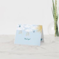 Tarjeta de agradecimiento de Baby Shower de primav