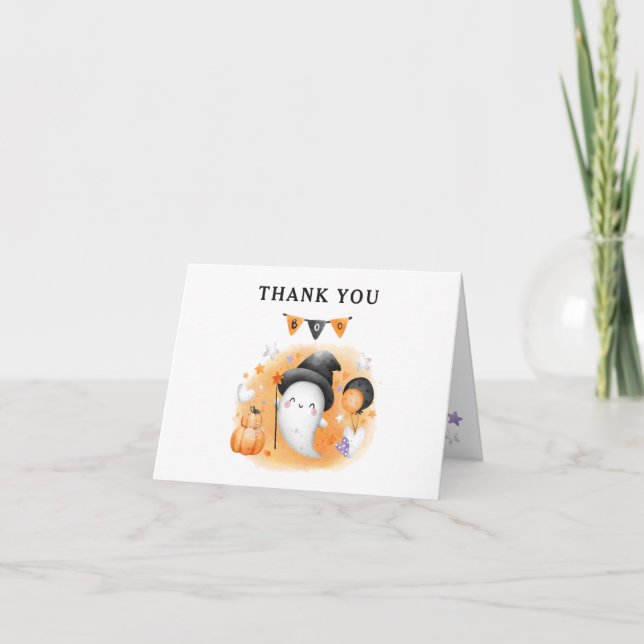 Tarjeta de agradecimiento de Baby Shower de un peq (Anverso)