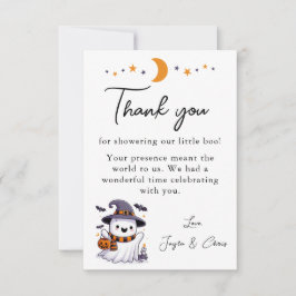 Tarjeta de agradecimiento de Baby Shower de un peq