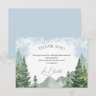 Tarjeta de agradecimiento de Baby Shower de Winter