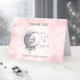 Tarjeta de agradecimiento de Baby Shower del Chica