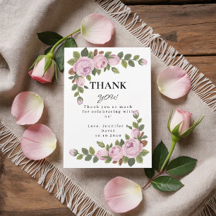 Tarjeta de agradecimiento de Baby Shower Flowers G