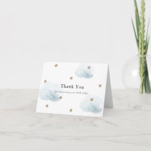 Tarjeta de agradecimiento de Baby Shower Gold Star