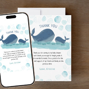 Tarjeta de agradecimiento de Baby Shower Happy Wha