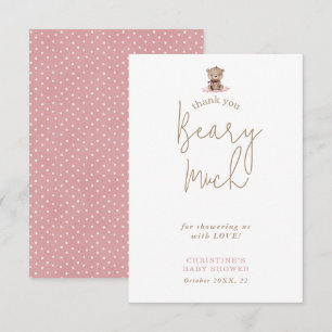 Tarjeta de agradecimiento de Baby Shower Minimalis