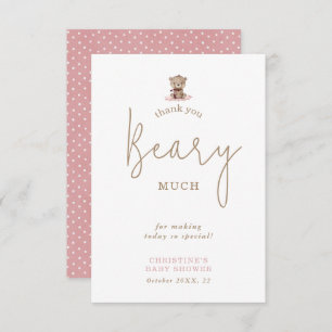 Tarjeta de agradecimiento de Baby Shower Minimalis
