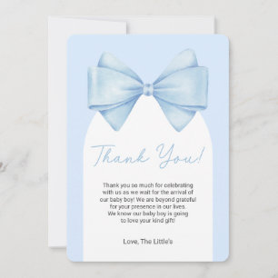 Tarjeta de agradecimiento de Baby Shower moderno B