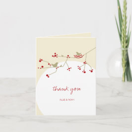 Tarjeta de agradecimiento de Baby Shower Nesting B