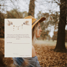 Tarjeta de agradecimiento de Baby Shower Neutral B