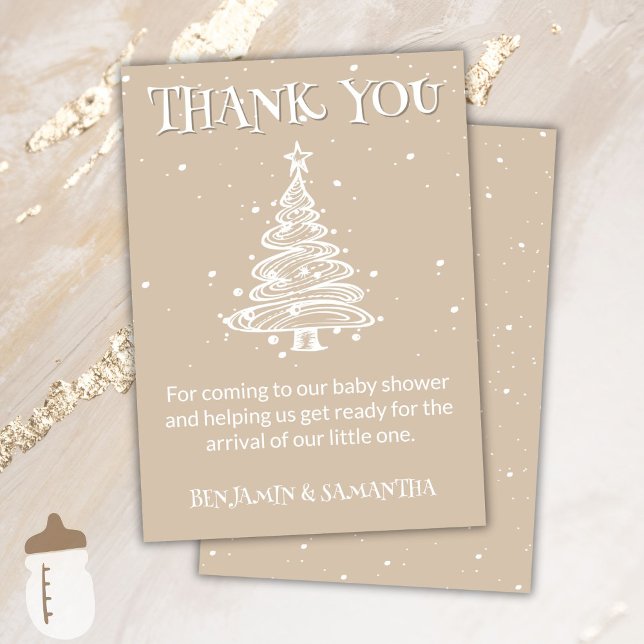 Tarjeta de agradecimiento de Baby Shower Neutral d (Subido por el creador)