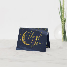 Tarjeta de agradecimiento de Baby Shower Night Sky