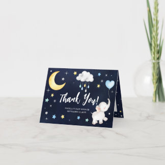 Tarjeta de agradecimiento de Baby Shower Over the 