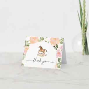 Tarjeta de agradecimiento de Baby Shower para caba