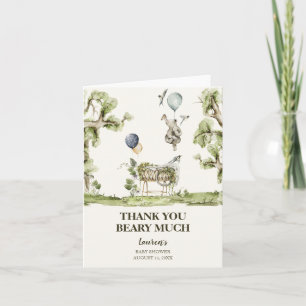 Tarjeta de agradecimiento de Baby Shower para el o