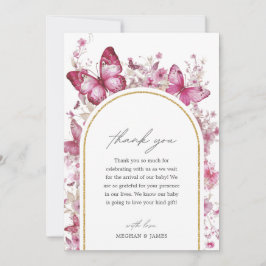 Tarjeta de agradecimiento de Baby Shower para mari