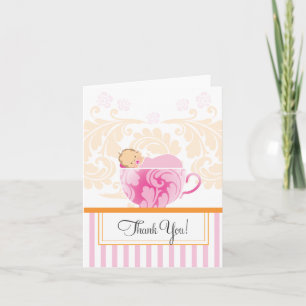 Tarjeta de agradecimiento de Baby Shower para Tea 