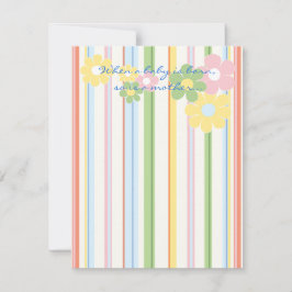 Tarjeta de agradecimiento de Baby Shower "Picnic F