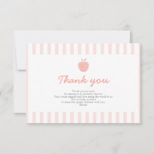 Tarjeta de agradecimiento de Baby Shower Pink Swee