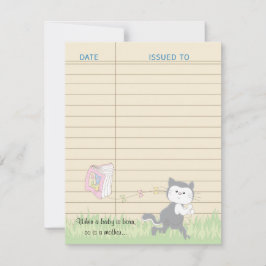 Tarjeta de agradecimiento de Baby Shower, rosa/con