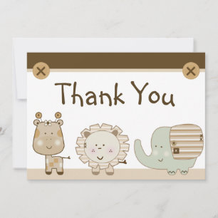 Tarjeta de agradecimiento de Baby Shower Sleepy Sa
