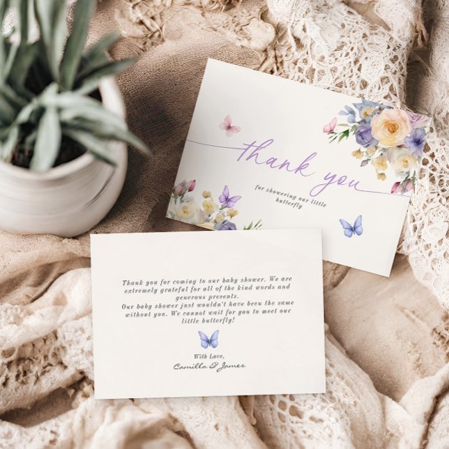 Tarjeta de agradecimiento de Baby Shower sobre el  (Subido por el creador)