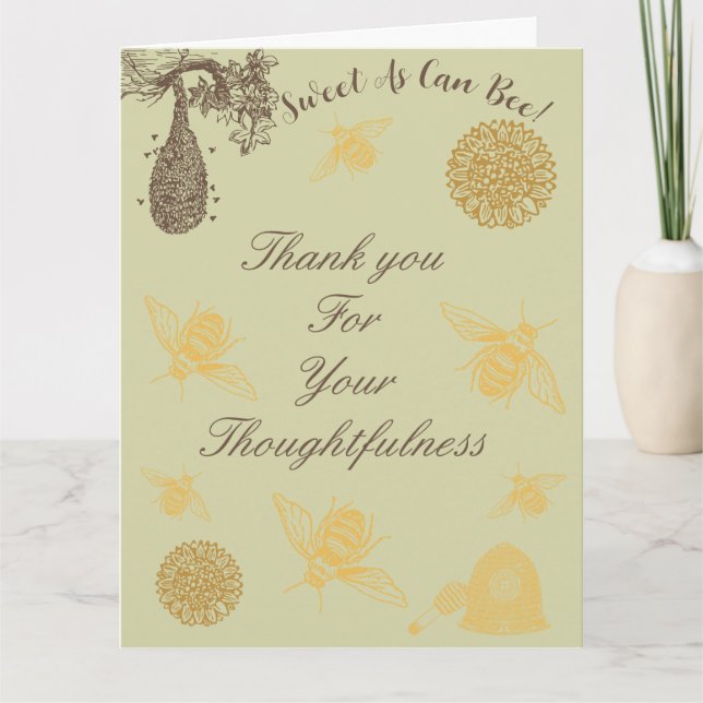 Tarjeta de agradecimiento de Baby Shower Sweet As  (Anverso)