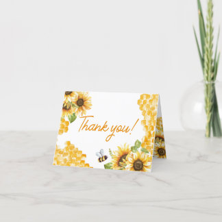 Tarjeta de agradecimiento de Baby Shower Sweet As
