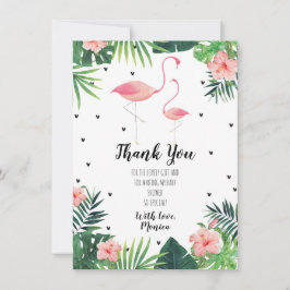 Tarjeta de agradecimiento de Baby Shower temática 