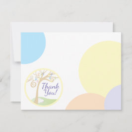 Tarjeta de agradecimiento de Baby Shower ŪBunny