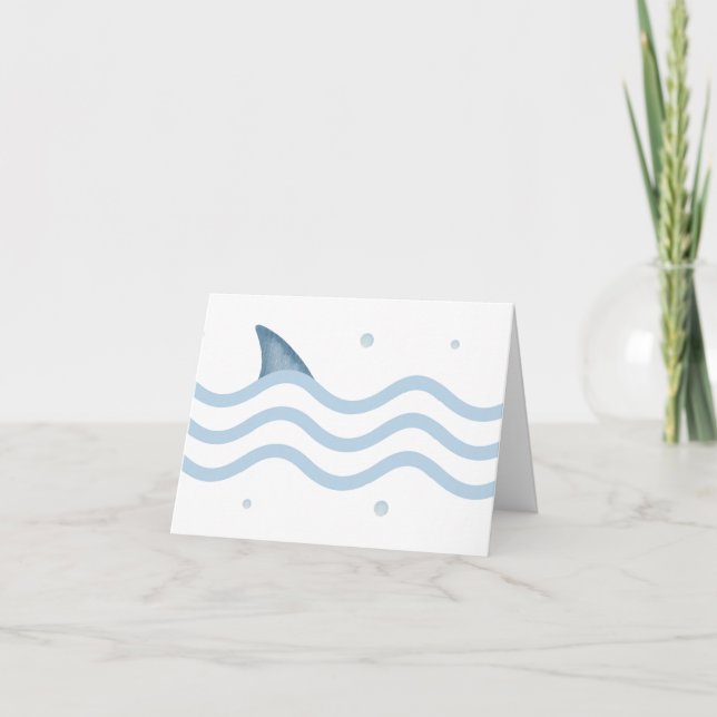 Tarjeta de agradecimiento de Baby Shower Under Sea (Anverso)
