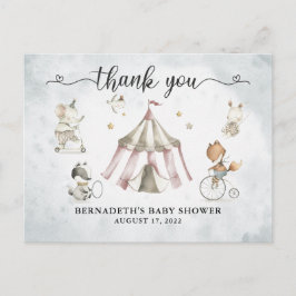 Tarjeta de agradecimiento de Baby Shower Watercolo