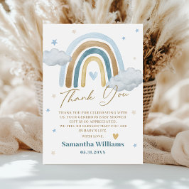 Tarjeta de agradecimiento de Baby Shower Whimsical
