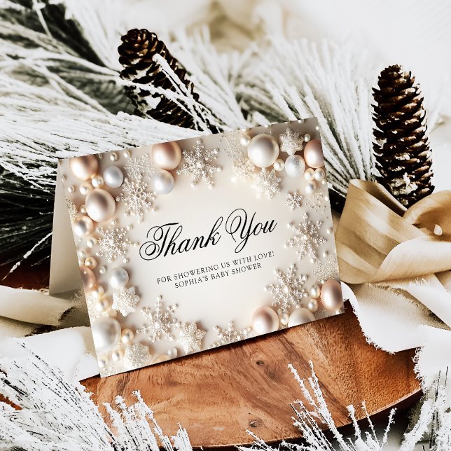 Tarjeta de agradecimiento de Baby Shower Winowflak (Subido por el creador)