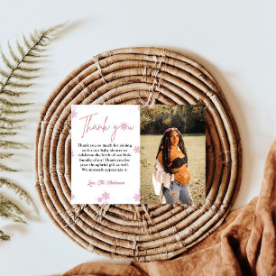 Tarjeta de agradecimiento de Baby Shower Winowflak