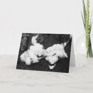 tarjeta de agradecimiento de baja fluffy