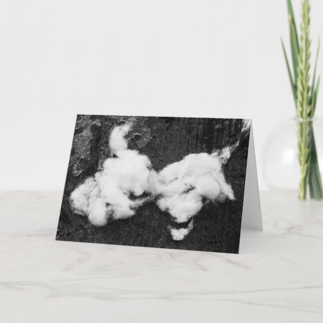 tarjeta de agradecimiento de baja fluffy (Anverso)