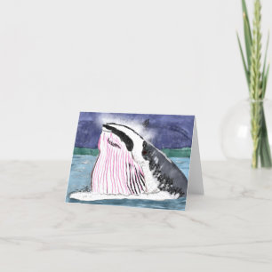 Tarjeta De Agradecimiento 🐳 de ballenas de minería común