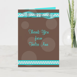 Tarjeta de agradecimiento de Bat Mitzvah con lunar