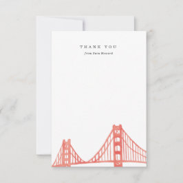 Tarjeta de agradecimiento de Bay Bridge