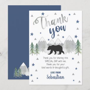 Tarjeta de agradecimiento de Bear