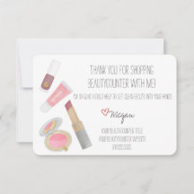 Tarjeta de agradecimiento de Beautycounter Product