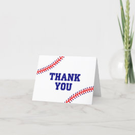 Tarjeta de agradecimiento de béisbol