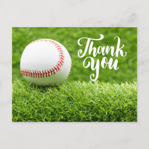 Tarjeta de agradecimiento de béisbol