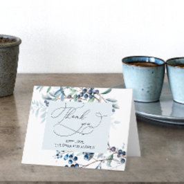 Tarjeta de agradecimiento de Berry Sweet Blueberry