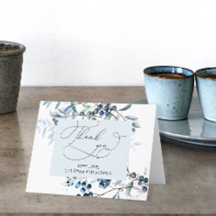 Tarjeta de agradecimiento de Berry Sweet Blueberry