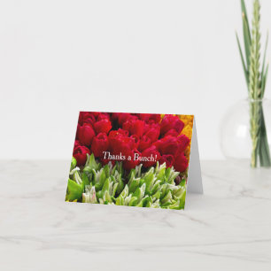 Tarjeta de agradecimiento de Bloemenmarkt