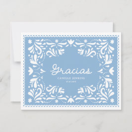 Tarjeta de agradecimiento de Blue Cielito Lindo