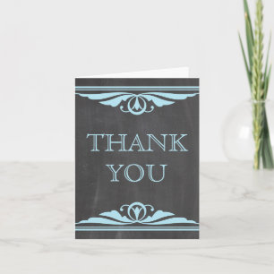 Tarjeta de agradecimiento de Blue Deco