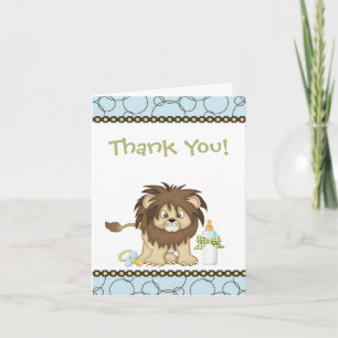 Tarjeta de agradecimiento de Blue Lion