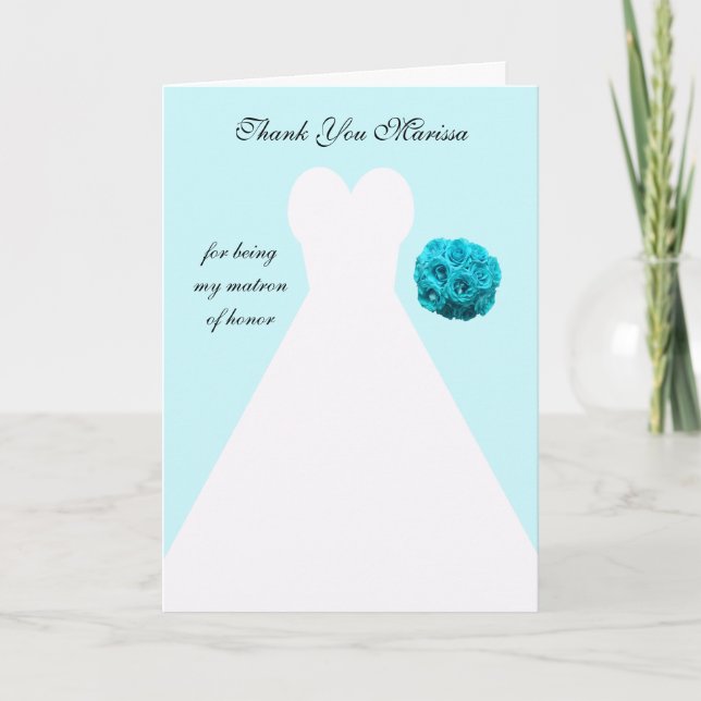 Tarjeta de agradecimiento de Blue Matron (Anverso)